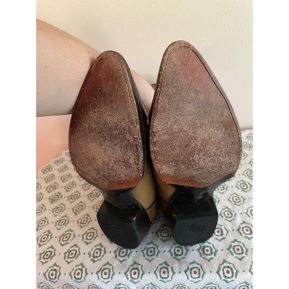 Dan Post Brown Leather Cowboy Boots - Picture 9 of 10